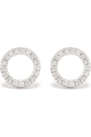 DJULA 18kt Circle Weißgoldohrringe mit Diamanten