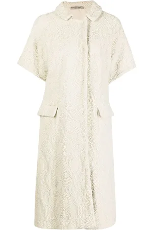 Bottega Veneta Kurzärmeliger Jacquard-Mantel
