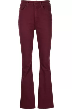 Mother Damen Bootcut Jeans - Schlagjeans mit hohem Bund