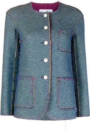 CHANEL Kragenlose Jacke