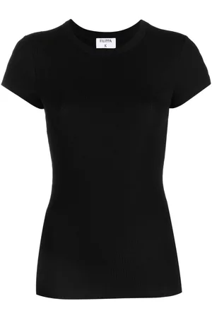 Filippa K Damen Shirts - T-Shirt aus geripptem Strick