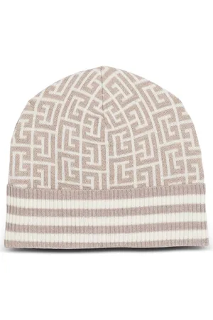 Balmain Beanie mit Monogramm