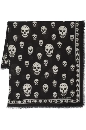 Alexander McQueen Schal mit Totenkopf-Print
