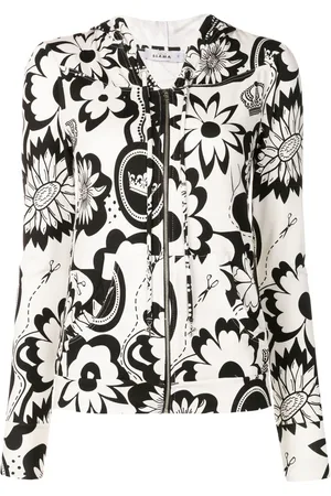 AMIR SLAMA Jacke mit Blumen-Print