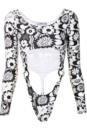 AMIR SLAMA Top mit Blumen-Print