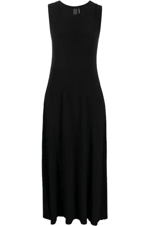 Norma Kamali Ärmelloses Samtkleid