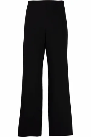 Emporio Armani High-Waist-Hose mit weitem Bein