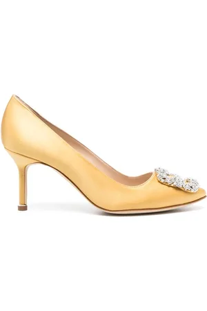 Manolo Blahnik Hangisi Pumps mit Kristallen 70mm