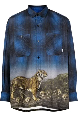 NEIGHBORHOOD Hemd mit Tiger-Print