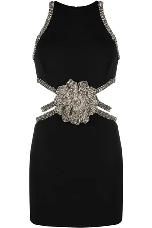 LOULOU Minikleid mit Kristallen