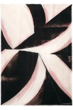 Alexander McQueen Kaschmirschal mit Pinselstrich-Print