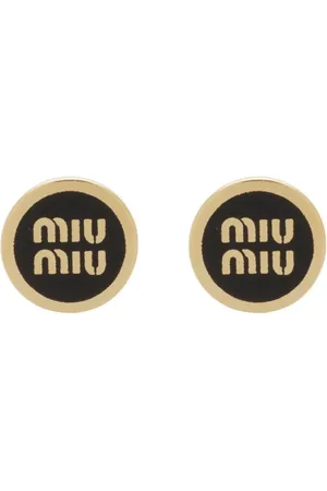 Miu Miu Ohrstecker mit Logo-Prägung