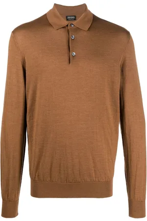 Ermenegildo Zegna Langsärmeliges Poloshirt