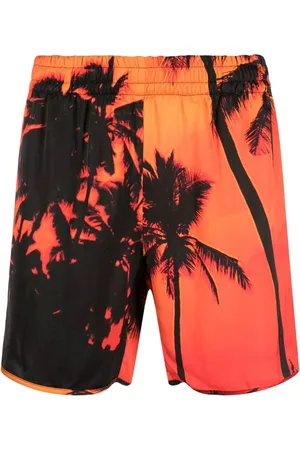 BLUE SKY INN Badeshorts mit Palmen-Print