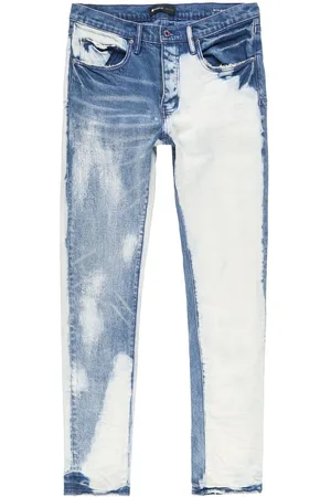 Purple Brand Gerade Jeans mit Farbklecks-Print