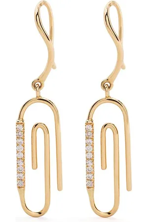 Aurélie Bidermann 18kt Gelbgoldohrringe mit Diamanten