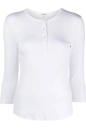 Filippa K Jersey-Oberteil mit Knöpfen