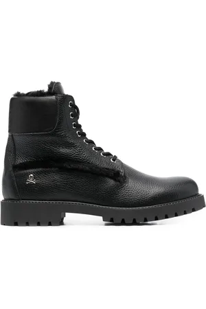 Philipp Plein The Hunter Schnürstiefel mit Shearling
