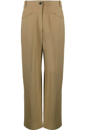 Khaite Gerade High-Waist-Hose