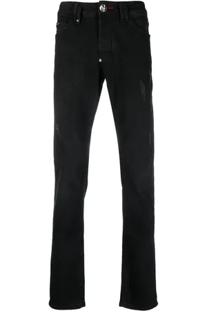 Philipp Plein Klassische Straight-Leg-Jeans