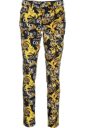 VERSACE Skinny-Jeans mit Logo-Print