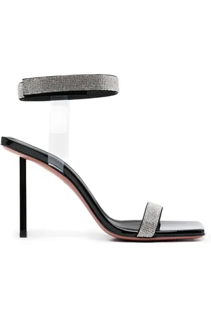 Amina Muaddi Sandalen mit Kristallen 95mm