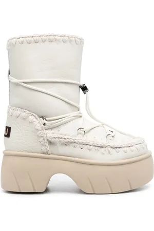 Mou Schnürstiefel mit dicker Sohle 65mm