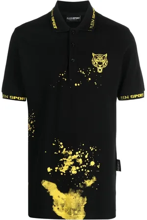 Philipp Plein Poloshirt mit Farbklecks-Print