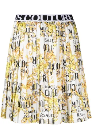 VERSACE Faltenrock mit Barock-Print