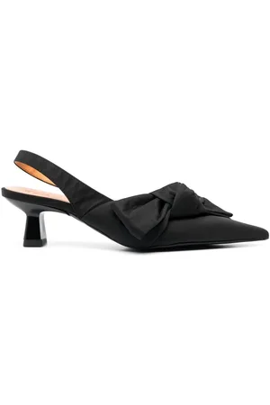 Ganni Soft Bow Slingback-Pumps 55mm