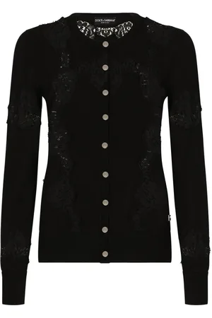 Dolce & Gabbana Cardigan mit Spitzeneinsatz