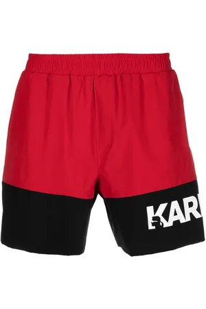 Karl Lagerfeld Med Badeshorts in Colour-Block-Optik