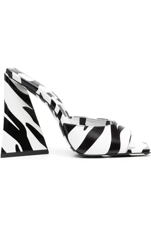 The Attico Devon Sandalen mit Zebra-Print 115mm
