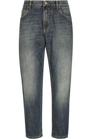 Dolce & Gabbana Tapered-Jeans mit Logo-Applikation