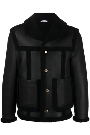 Thom Browne Fliegerjacke mit Shearling-Besatz