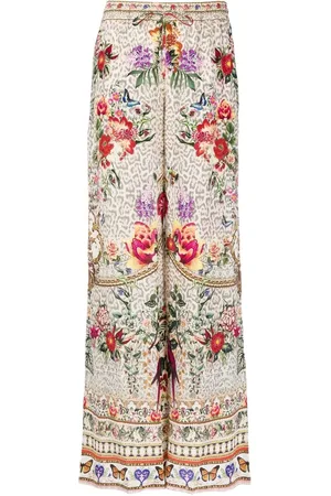 Camilla Schlaghose mit Blumen-Print