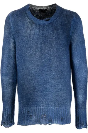 AVANT TOI Ausgeblichener Pullover im Distressed-Look