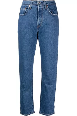 Levi's Damen Straight Jeans - Gerade 501 Cropped-Jeans