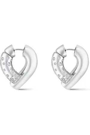 Tabayer 18kt Weißgoldcreolen mit Diamanten
