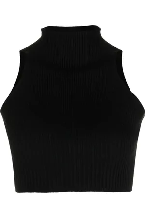 AERON Cropped-Oberteil mit Stehkragen