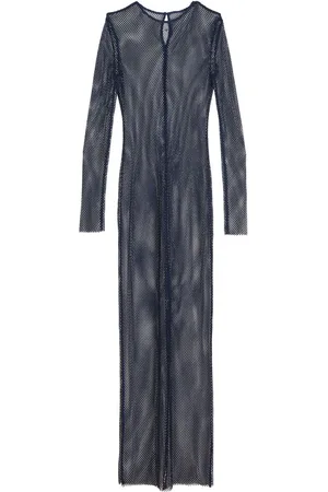 FLEUR DU MAL Verziertes Kleid aus Mesh