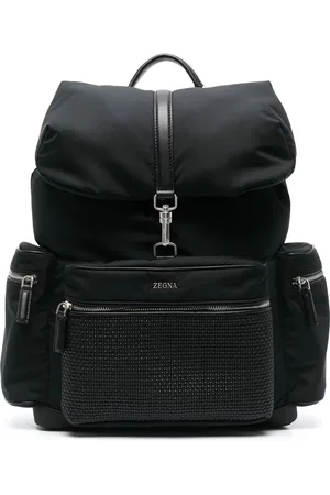 Ermenegildo Zegna Rucksack mit gewebtem Einsatz