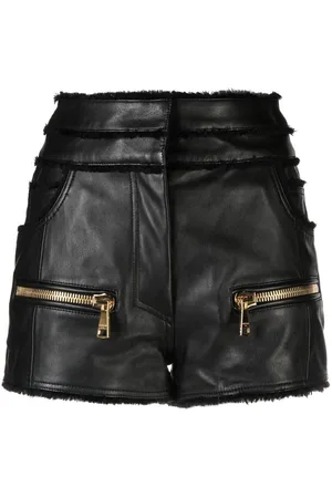 Balmain Shorts aus Leder