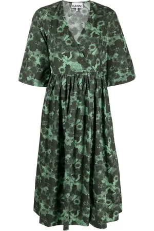 Ganni Kleid aus Bio-Baumwolle