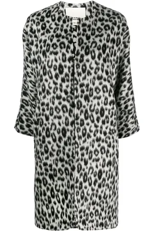 Isabel Marant Ometia Mantel mit Leoparden-Print