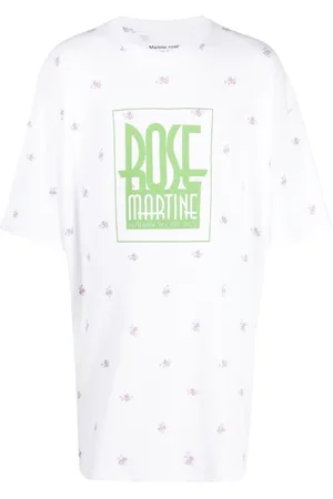 MARTINE ROSE Langes T-Shirt mit Logo-Print