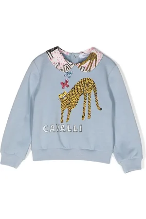 Roberto Cavalli Sweatshirt mit Bubikragen
