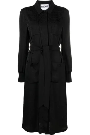 Moschino Hemdkleid mit Monogramm-Print