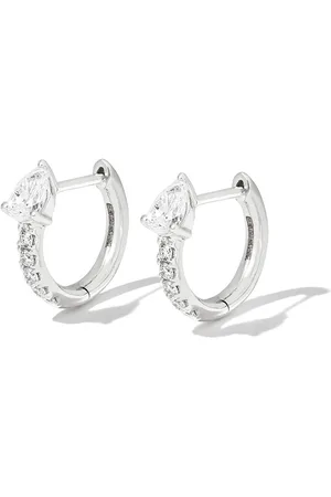 Anita 18kt Weißgoldcreolen mit Diamanten