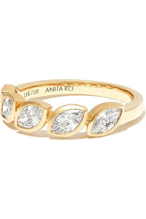 Anita 18kt Gelbgoldring mit Diamanten